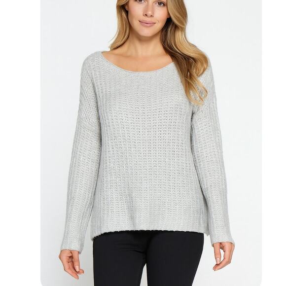 LOU & GREY Cozy Loose Fit crew Neck Knit Sweater SZ M long sleeve winter casual - Picture 1 of 9